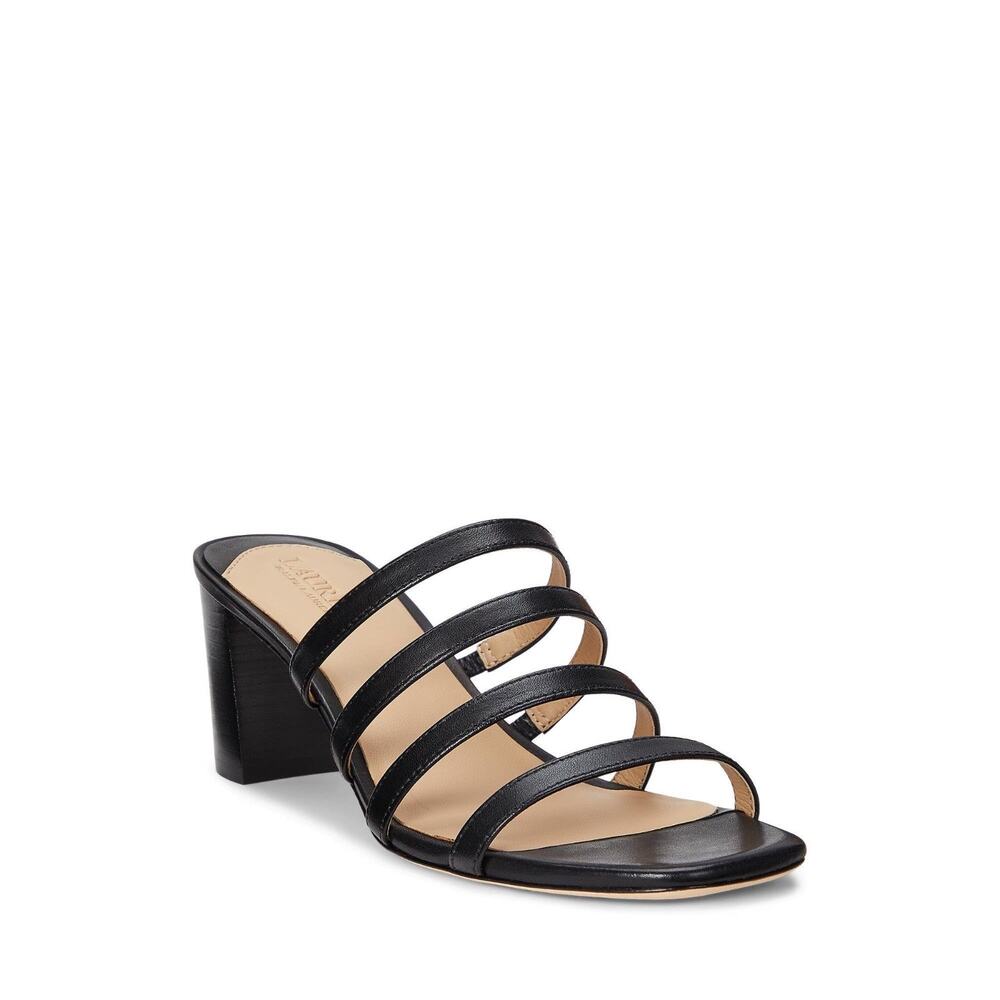Lauren Ralph Lauren, Women's, Kimmi Sandals, Black, Medium, 6.5